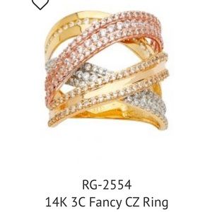 14 K 3 color ring